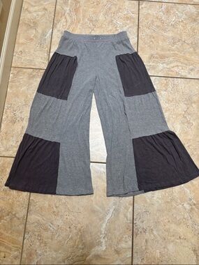 POL Wide Leg Colorblock PANTS LARGE